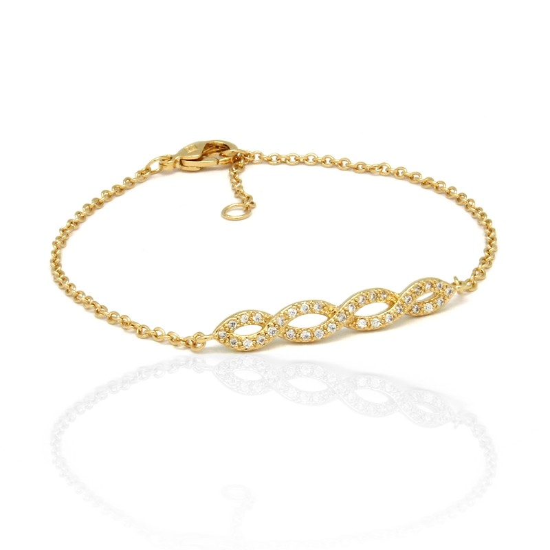 Bracelet Carador plaqué or 32ER054CZ