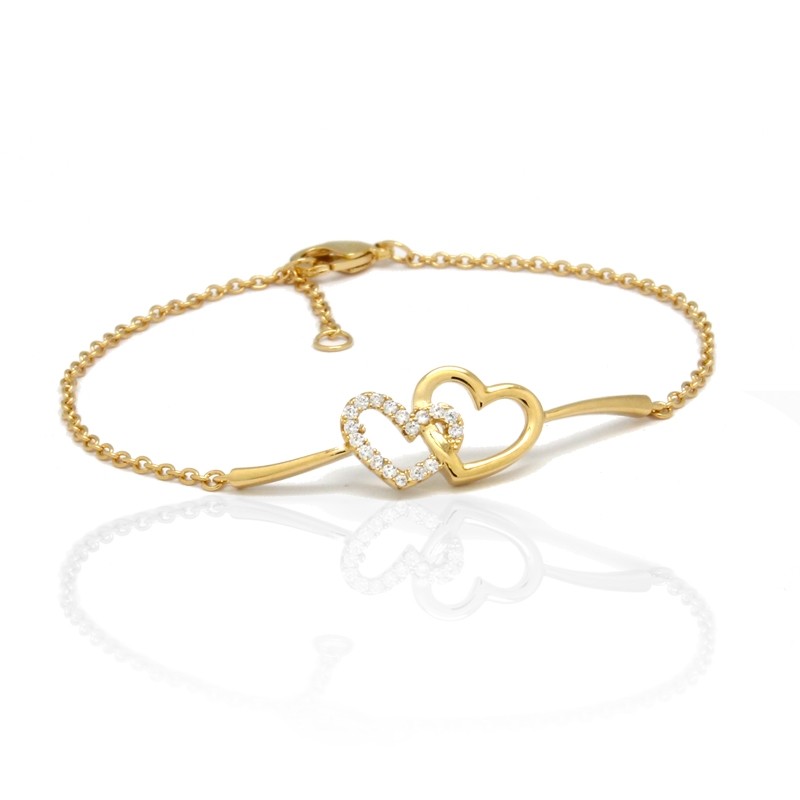 Bracelet Carador plaqué or Coeur 32EU0790CZ