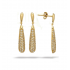 Boucles d'oreilles Carador 22ET041CZ plaqué or 