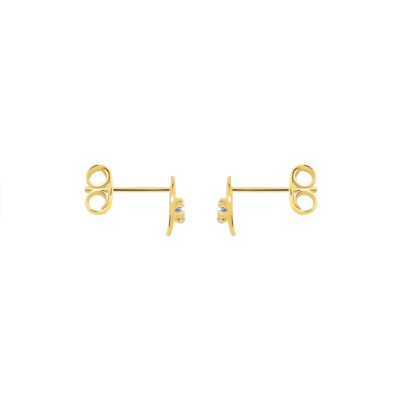 Boucles d’oreilles Carador Or jaune 375/000e et zircons 124360A27