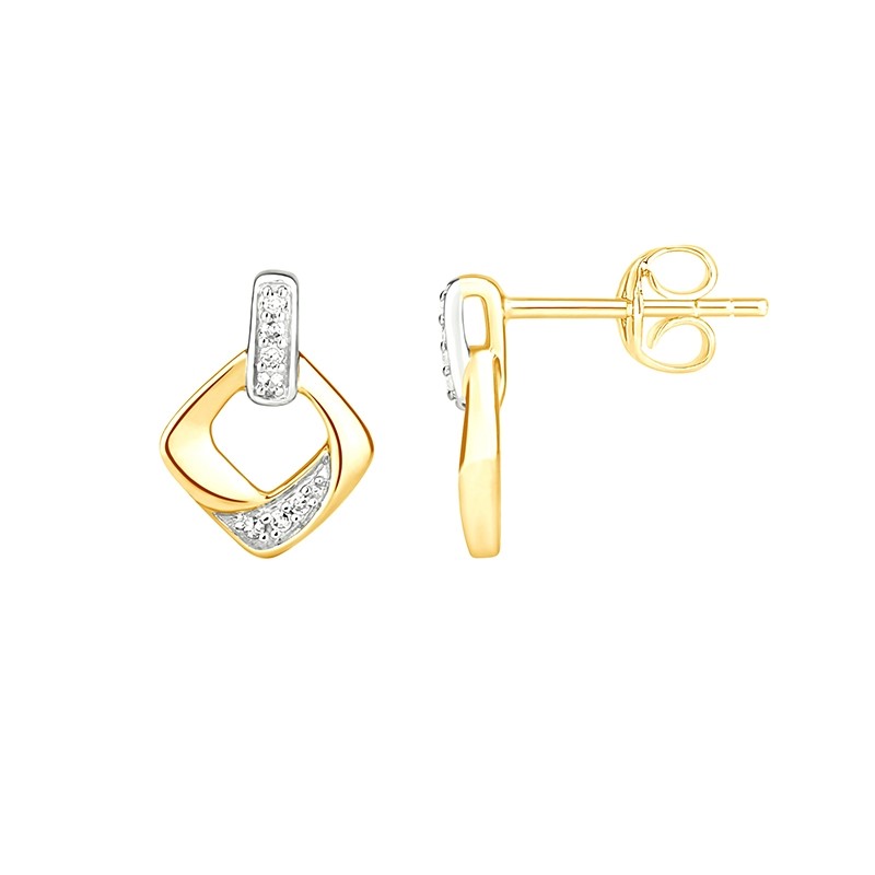 Boucles d'oreilles Carador 9E005622TT diamant et Or Blanc