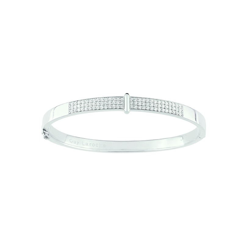 Bracelet jonc femme Guy Laroche argent 925/000 et oxydes de zirconium ATV756AZ