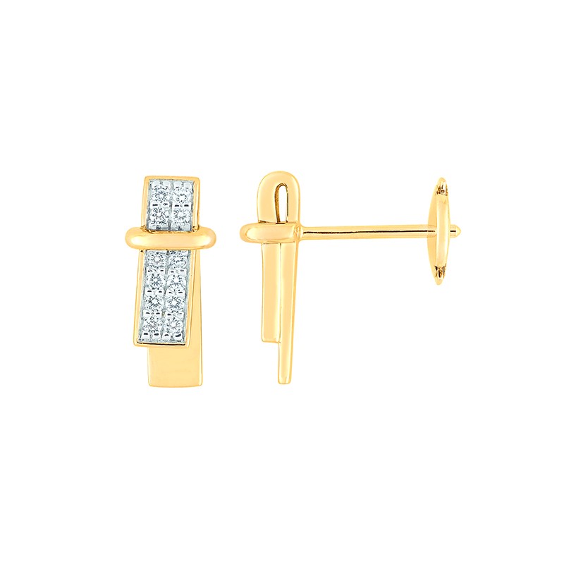 Boucles d'oreilles Femme Guy Laroche plaqué or et oxydes de zirconium PTV256BLZ