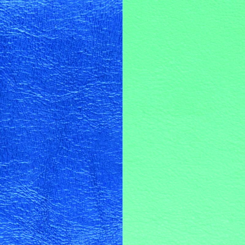 Cuir pour bracelet Les Georgettes largeur 25 mm Bleu Sirène/Vert d'eau 702145799C6000