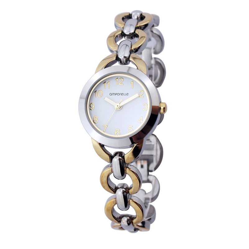 Montre Femme Amporelle métal bicolore P100516-B2