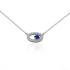 Collier Carador Argent 925/000e et verre bleu RNS00254BL