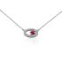 Collier Carador Argent 925/000e et verre rouge RNS00254RU