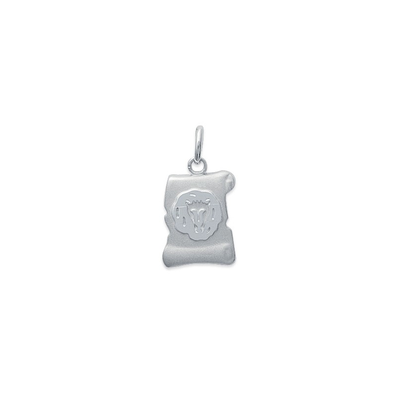 Pendentif Carador signe astrologique Lion argent 925/000