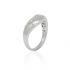 Bague Femme Carador vague argent 925/000 et oxydes de zirconium CRS08770