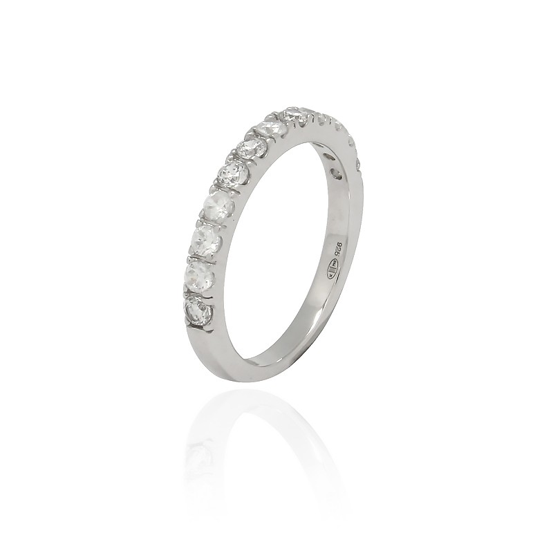 Bague Femme Carador alliande demi-tour argent 925/000 et oxydes de zirconium CRS06792