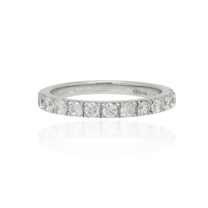 Bague Femme Carador alliande demi-tour argent 925/000 et oxydes de zirconium CRS06792