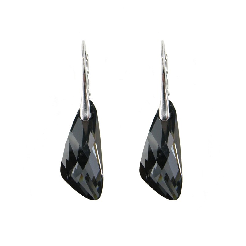 Boucles d'oreilles Indicolite Wing cristal violet DO-WING-SINI