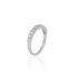 Bague Carador type alliance demi-tour argent 925/000 et oxydes de zirconium CRS02666