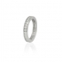 Bague Carador type alliance argent 925/000 et oxydes de zirconium CRS07261