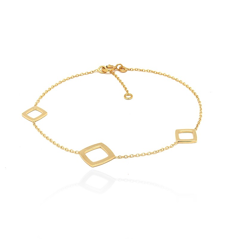 Bracelet femme Carador collection graphique en or jaune 375/000 345BR