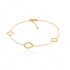 Bracelet femme Carador collection graphique en or jaune 375/000 345BR