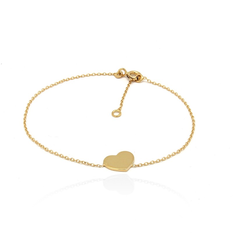 Bracelet femme Carador Coeur collection graphique en or jaune 375/000 188BR