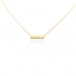 Collier femme Carador Rectangle collection graphique en or jaune 375/000 342CL