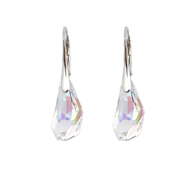 Boucles d'oreilles Indicolite dormeuses polygone DO-POLY-001AB