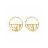Boucles d'oreilles Les Georgettes Perroquet 43 mm finition or 70318851900000