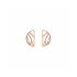 Boucles d'oreilles Les Georgettes Demi Lune Perroquet finition or rose 70318894100000