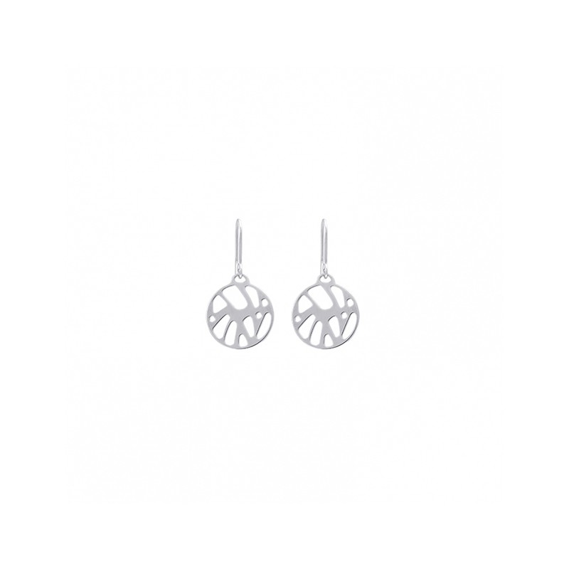 Boucles d'oreilles Les Georgettes dormeuses Perroquet finition argent 70318941600000