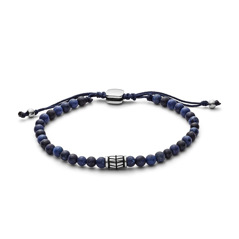 Bracelet homme Fossil Vintage Casual perles de sodalite JF02888040