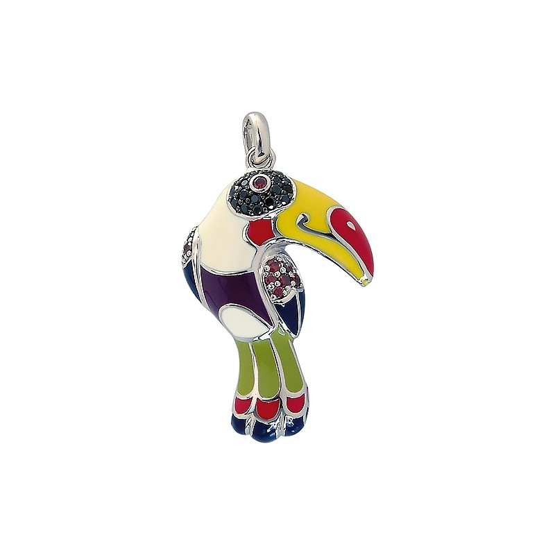 Pendentif Una Storia Toucan grand modèle argent 925/000 BQ12144