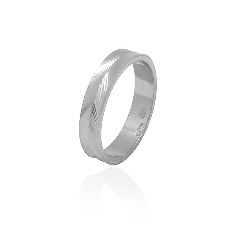 Bague femme Carador anneau ciselage épis argent 925/000 