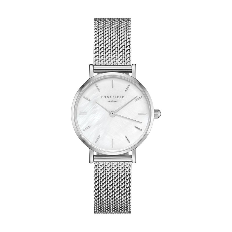Montre femme Rosefield The Small Edit milanaise argentée 26WS-266