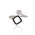 Bague ouverte Carador losange Argent 925/000e Oxydes de zirconium blancs et noirs