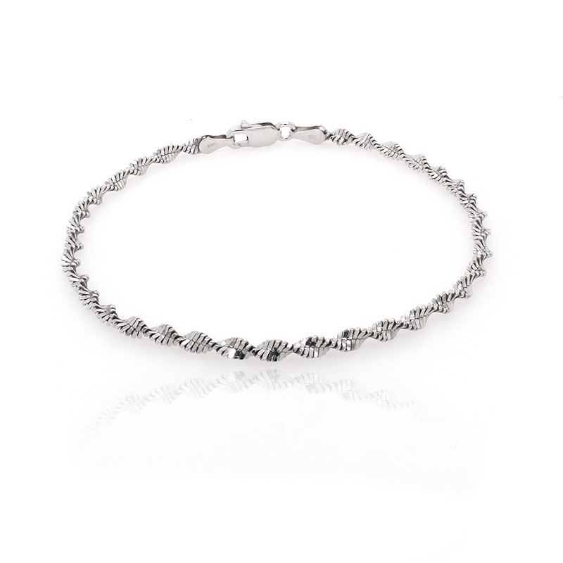 Bracelet femme Carador maille torsadée argent 925/000