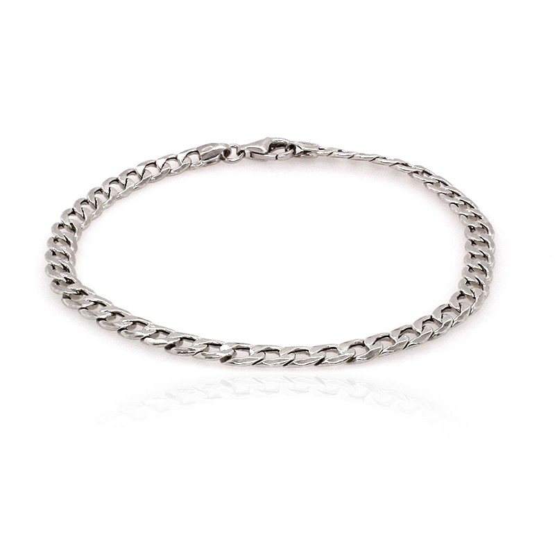 Bracelet Carador maille gourmette en argent 925/000