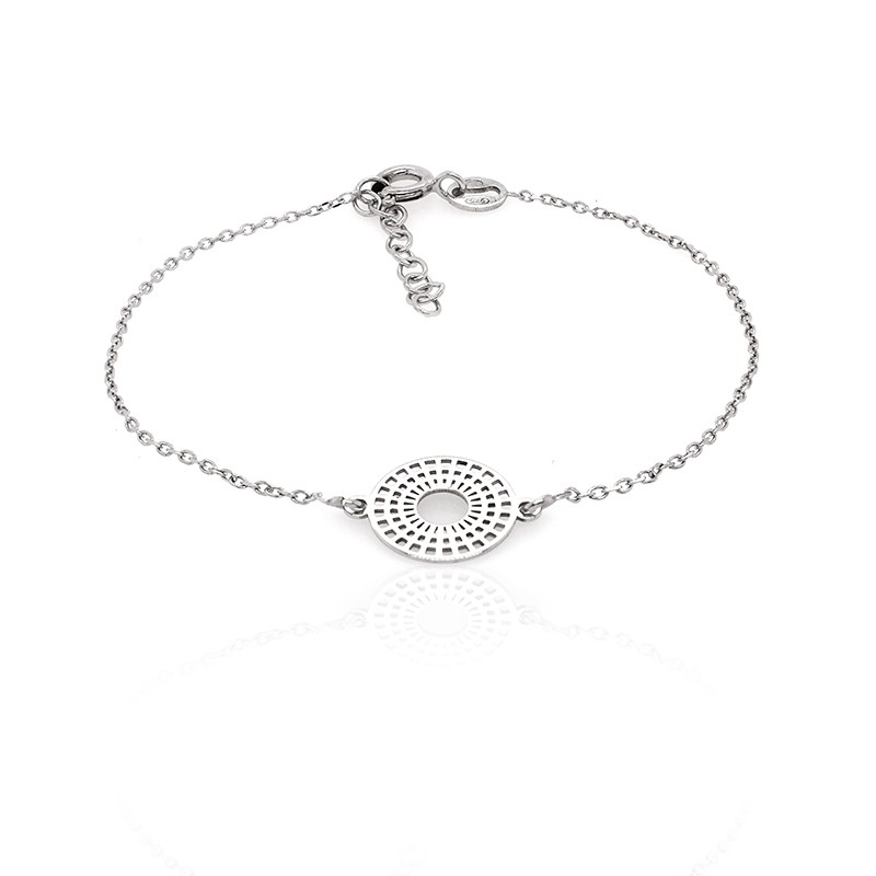 Bracelet femme Carador cercle dentelle graphique en argent 925/000