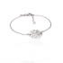 Bracelet femme Carador rosace dentelle en argent 925/000