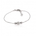 Bracelet femme Carador trio de perles argent 925/000