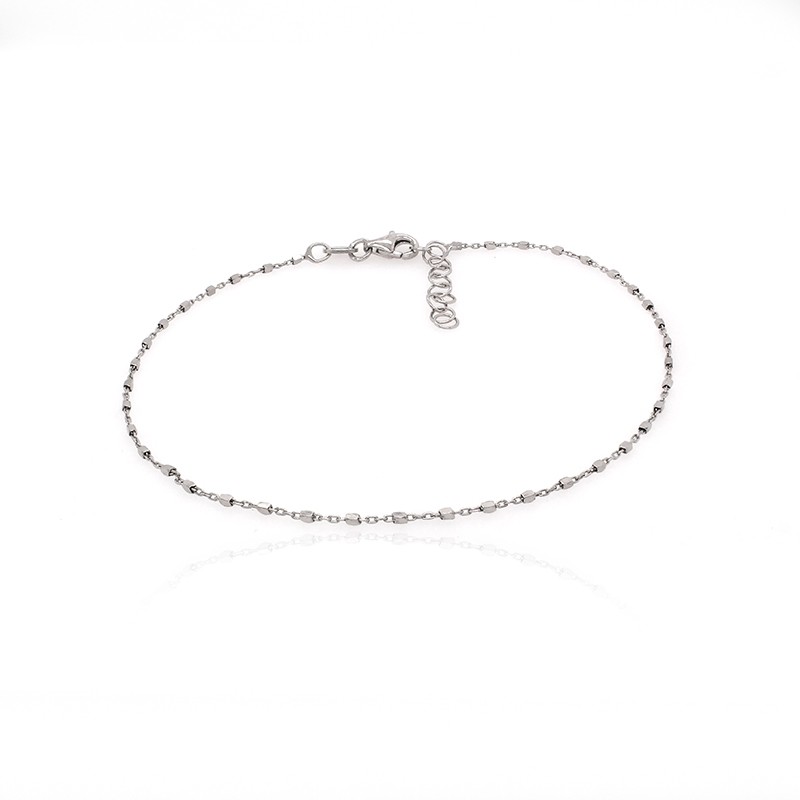 Chaine de cheville Carador maille fantaisie argent 925/000