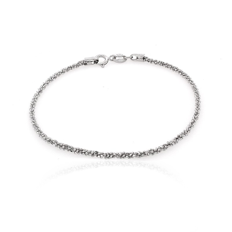 Bracelet femme Carador maille fantaisie argent 925/000