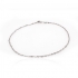 Chaine de cheville Carador maille singpour argent 925/000
