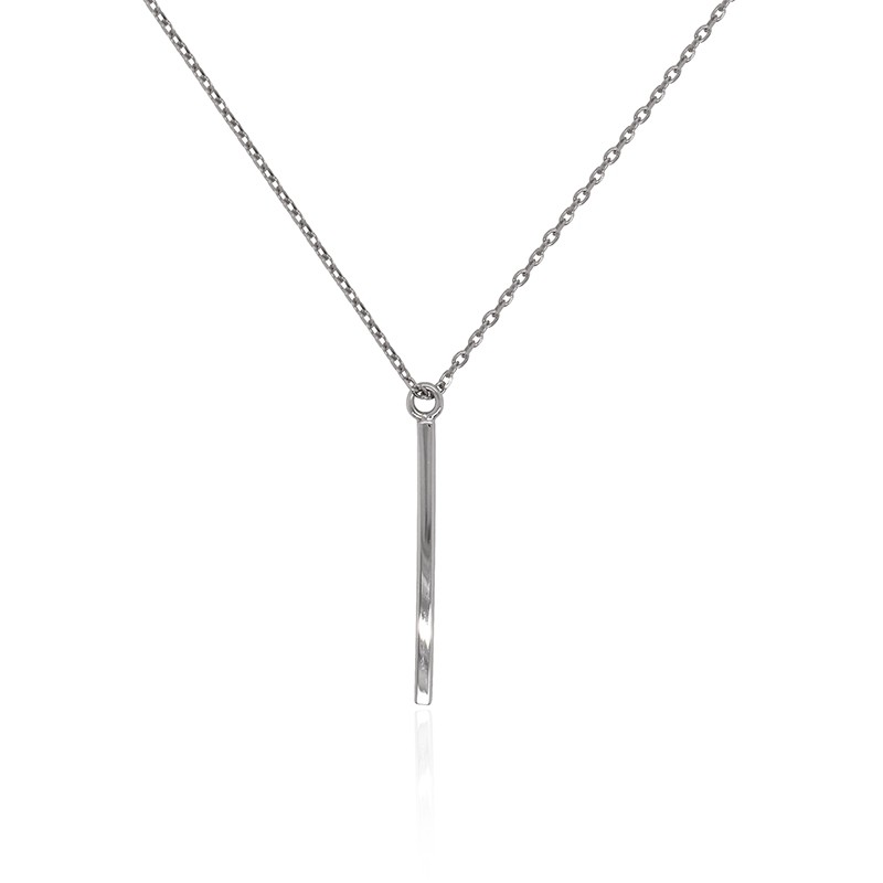 Collier Femme Carador baton minimaliste argent 925/000