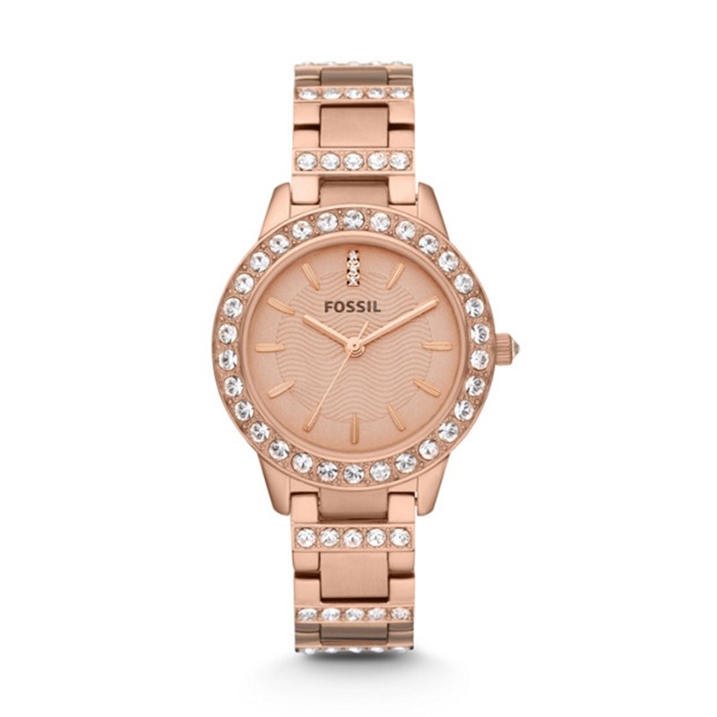 Montre Fossil Jesse à trois aiguilles acier dore rose