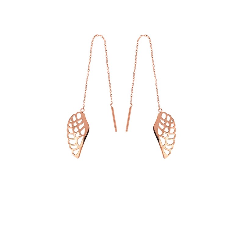 Boucles d'oreilles Amporelle Tentation doré rose