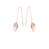 Boucles d'oreilles Amporelle Tentation doré rose