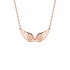 Collier Amporelle ailes d'ange dore rose