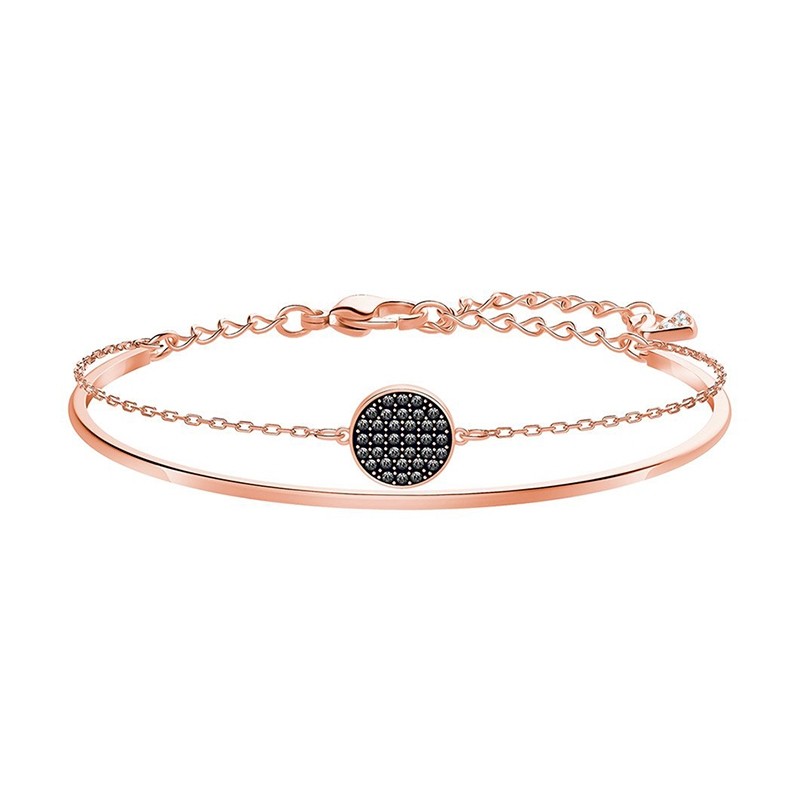 Bracelet Swarovski Ginger gris doré rose 5389046