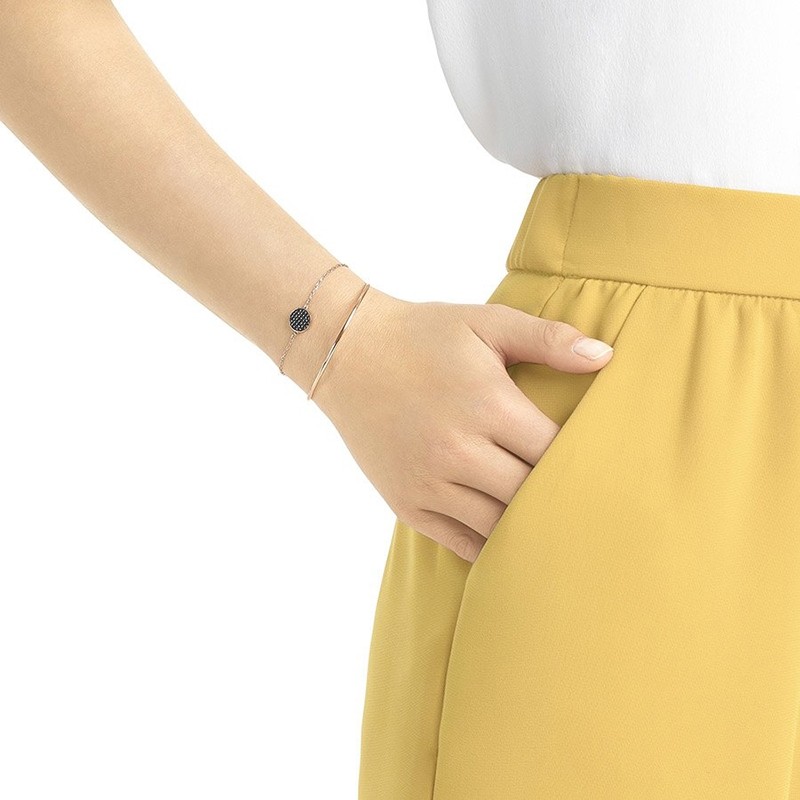 Bracelet Swarovski Ginger gris doré rose 5389046