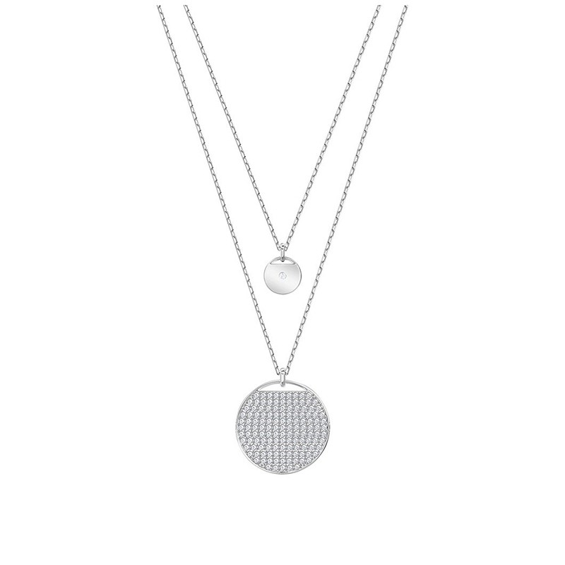 Collier femme Swarovski Ginger double argenté 5389047