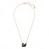 Collier Femme Swarovski Iconic Swan noir doré rose 5204134