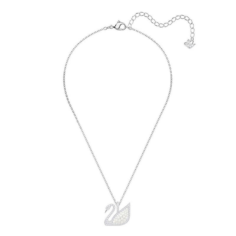 Collier Femme Swarovski Iconic Swan blanc argenté 5411791