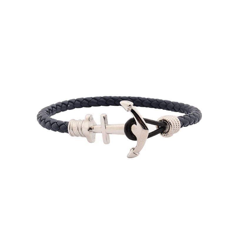 Bracelet Homme Carador Cuir bleu KMA0622